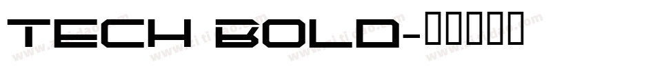 Tech Bold字体转换